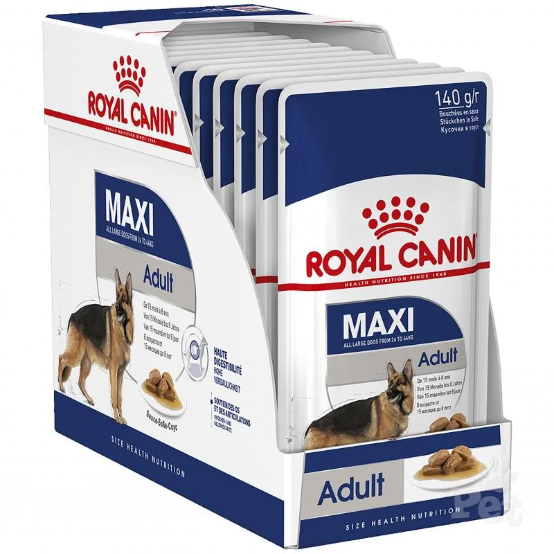 - Food for small dogsRoyal canin Maxi Adult -10 pack pouches (10x140g)