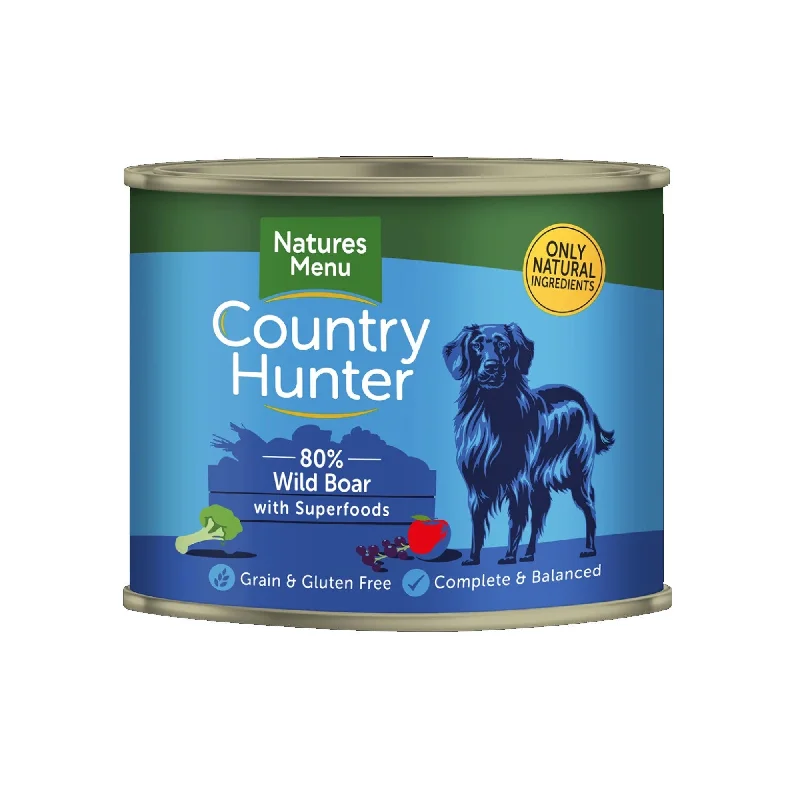 Natures Menu Country Hunter Dog Can - Wild Boar & Blackcurrant