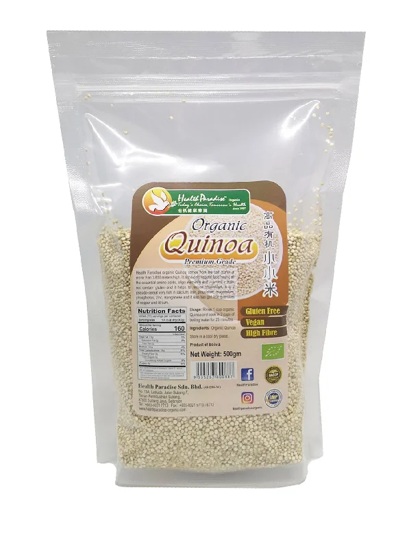 HP ORGANIC PERUVIAN QUINOA 500G