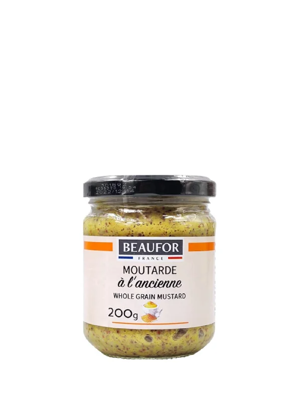 BEAUFOR WHOLE GRAIN MUSTARD 200GM