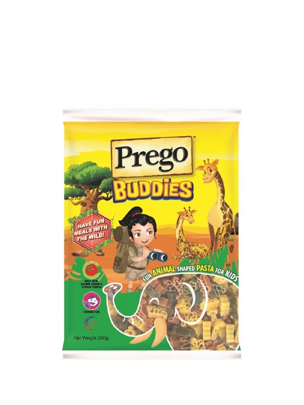 PREGO BUDDIES ANIMAL DRY PASTA 200G