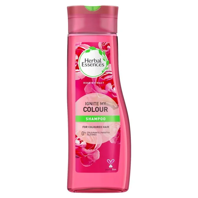 Pet shampoo: a shampoo specifically used to clean pet hair,Herbal Essences Ignite My Colour Shampoo 400ml