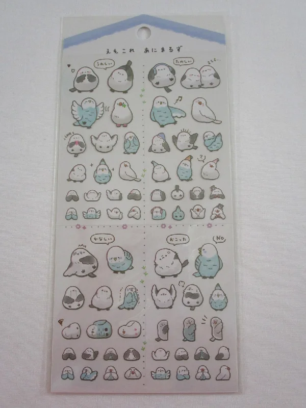 Cute Kawaii Crux Birds Sticker Sheet - for Journal Planner Craft