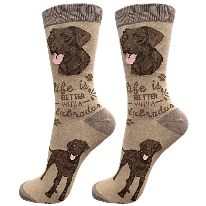 E & S Imports : Life Is Better With A Chocolate Labrador Unisex Socks