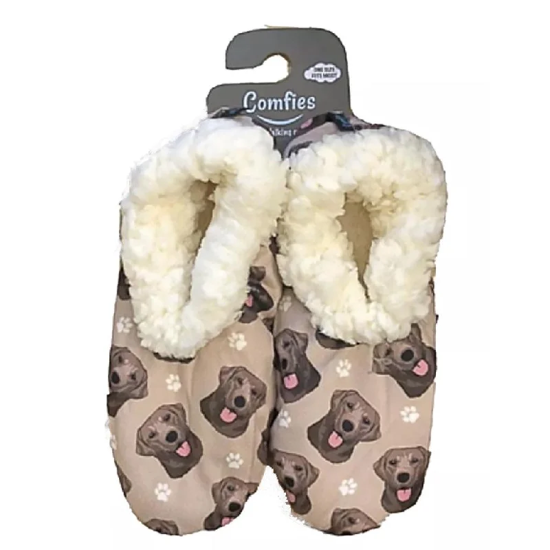 Comfies :  Slippers - Chocolate Labrador