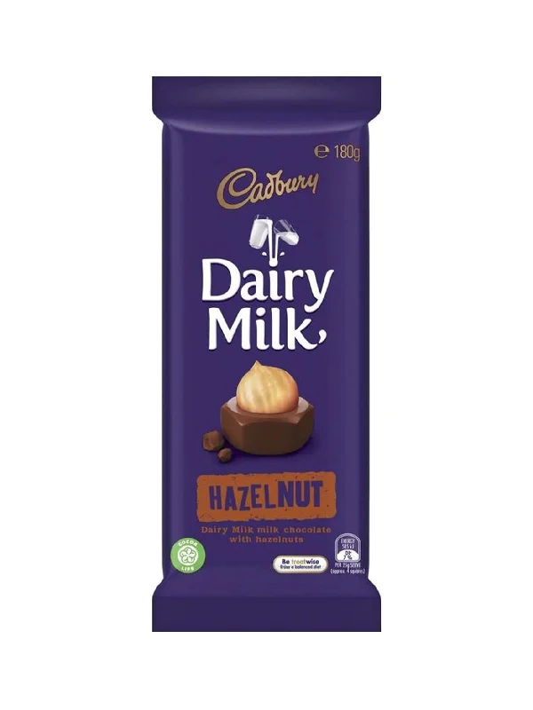 CADBURY DAIRY MILK HAZELNUT BLOCK 180G