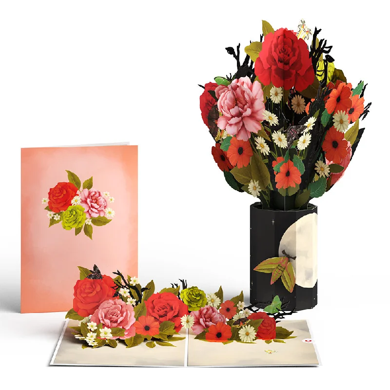 Midnight Florals Pop-Up Card & Bouquet Bundle