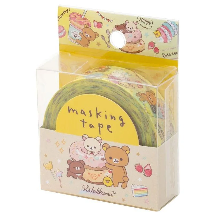 Cute Kawaii San-X Rilakkuma Washi / Masking Deco Tape - E - for Scrapbooking Journal Planner Craft