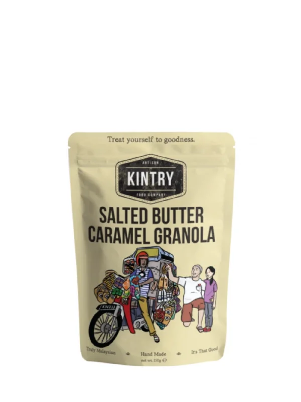 KINTRY SALTED BUTTER CARAMEL GRANOLA 200G