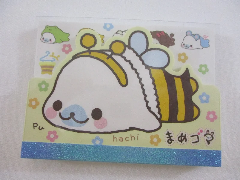 Cute Kawaii San-X Mamegoma Seal Mini Notepad / Memo Pad - Y - 2007 Vintage