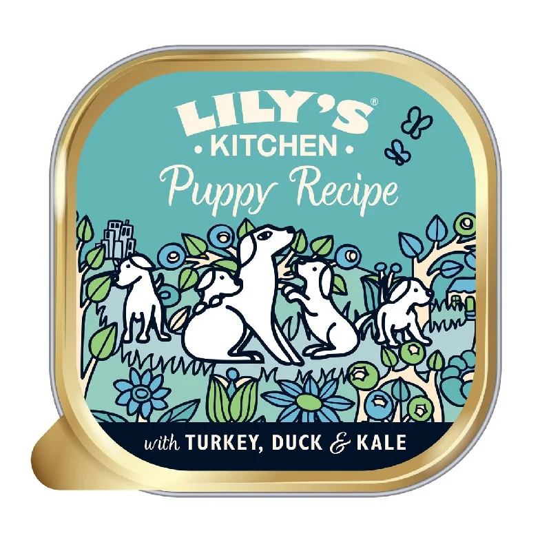    - Cat food for pregnant and nursing cats  Lily's Kitchen Turkey & Duck for Puppies 150g