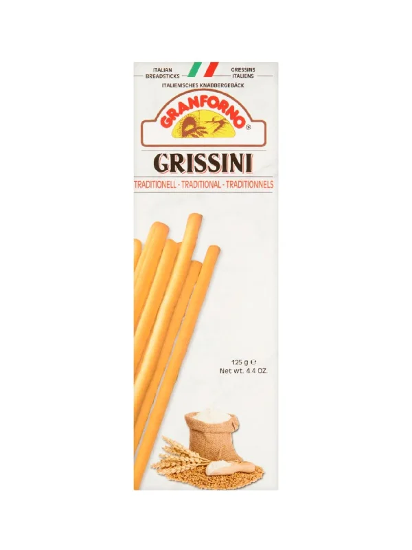 GRANFORNO TRADITIONAL GRISSINI W OLIVE OIL 125G