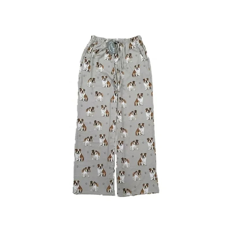 Pet Lover Unisex Pajama Bottoms - Bulldog