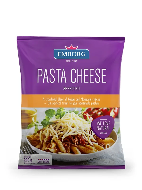 EMBORG PASTA CHEESE SHREDDED 200GM