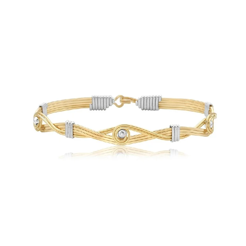 Ronaldo Jewelry : Poetry In Motion Bracelet in Gold/Silver