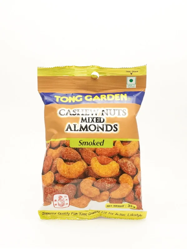 TONG GARDEN CASHEW NUTS MIXED ALMONDS SMOKE 33GM