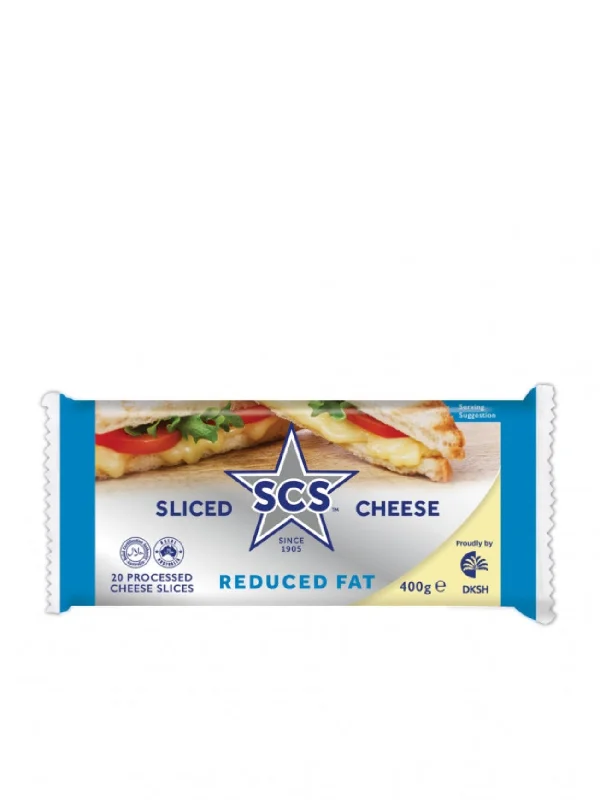 SCS SLICED CHEESE REDUCED FAT 20S 400G