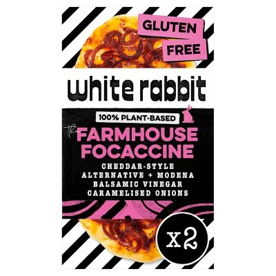 White Rabbit Farmhouse Focaccine - Cheddar & Onion (2pk)