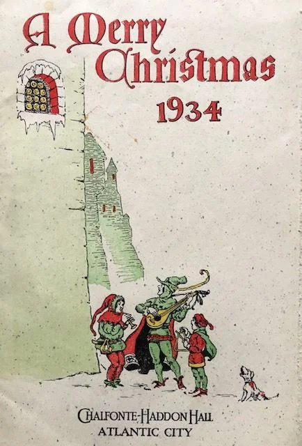 Chalfonte-Haddon Hall. A Merry Christmas 1934 Menu