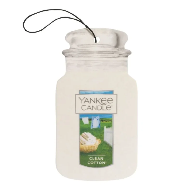 Yankee Candle : Car Jar Air Freshener in Clean Cotton