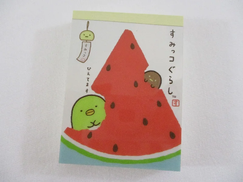 Cute Kawaii San-X Sumikko Gurashi Summer Mini Notepad / Memo Pad - D - 2014 - Rare HTF