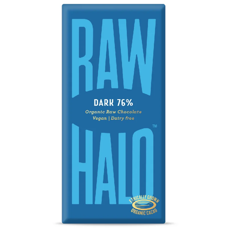 Raw Halo Vegan Dark 76% Chocolate Bar 70g