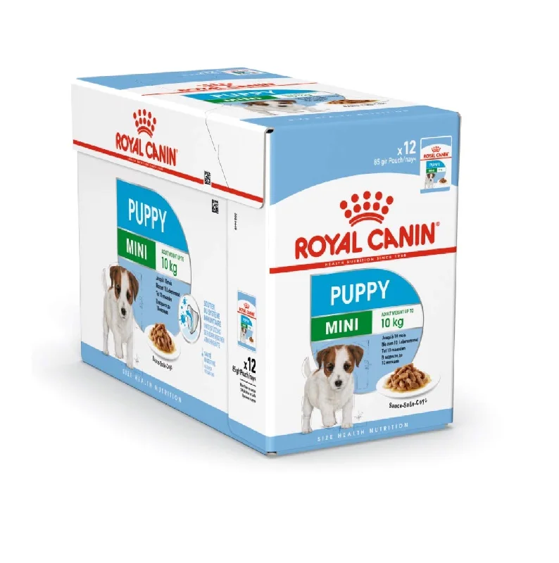 - Food for sterilized dogsRoyal canin Puppy Mini 12 pack pouches (12x85g)