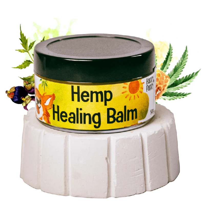 4. **Dog muzzle is breathable**Happy Puppy Organic Hemp Healing Balm for Dogs and Cats